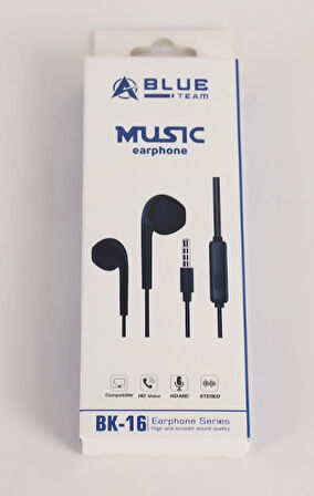 ABLUE TEAM  Bk-16 3.5mm Kablolu Kulaklık