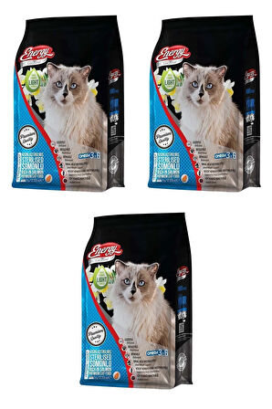 Somonlu Kısırlaştırılmış Kedi Maması 1 Kg - 3 Adet