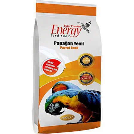 ENERGY PREMİUM PAPAĞAN YEMİ 500 GR