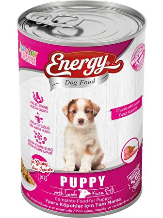 Energy Kuzu Etli Yavru Köpek MAMASI-415 Gr-20 Konserve