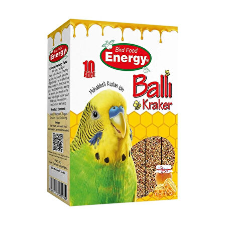 ENERGY BALLI MUHABBET KUŞU KRAKERİ 10'LU