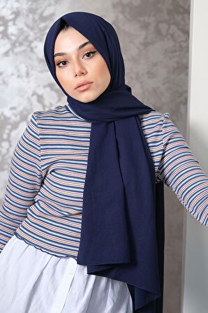 Afvente  Pamuk Cazz Şal Lacivert