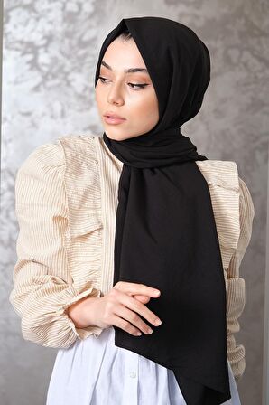 Afvente  Pamuk Cazz Şal Siyah