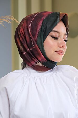 Afvente Desenli Pamuk Eşarp Çok Renkli20