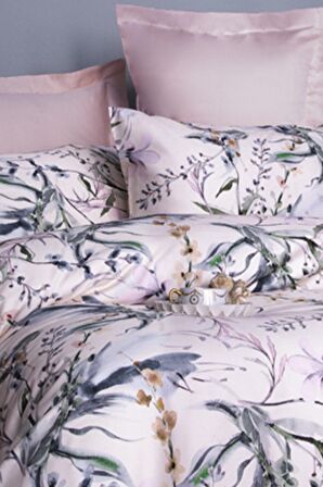 İssimo Home Coleus 210 TC Çiçekli Pamuk Saten Tek Kişilik Nevresim Takımı