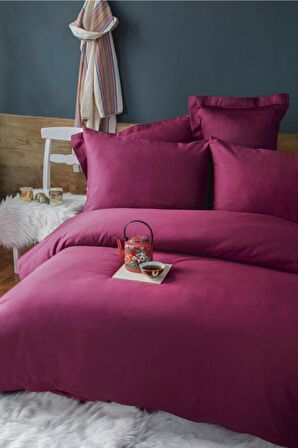 İssimo Simply Bordo Saten Fitted Set 180*200/50*70(2)