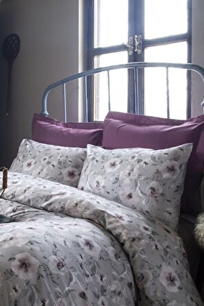 İssimo Home Florans 145 TC Çiçekli Ranforce Çift Kişilik Nevresim Takımı