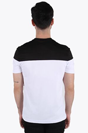 3743 Parçalı O Yaka Tshirt
