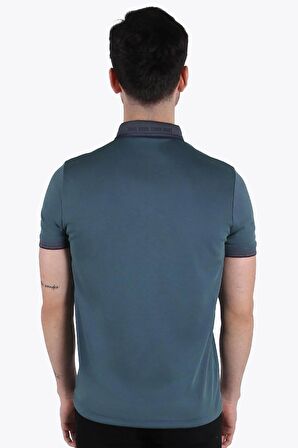 1694 Ayaklı Gömlek Yaka T-shirt