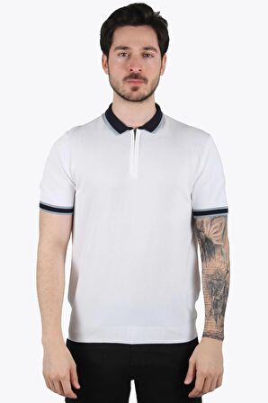 66536 Polo Yaka Fermuarlı T-shirt