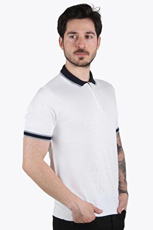 66536 Polo Yaka Fermuarlı T-shirt