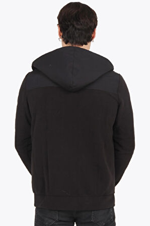 6044 Kapşonlu Fermuarlı Polar Mont