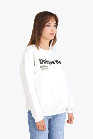 5938 Unigue Way Baskılı Sweat