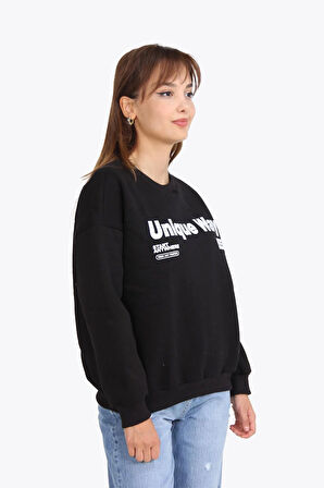 5938 Unigue Way Baskılı Sweat