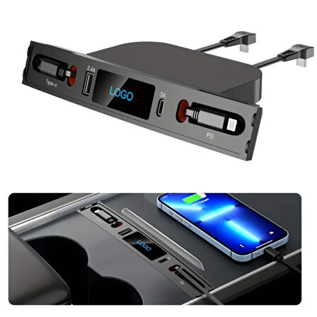 TESLA MODEL Y ORTA KONSOL USB HUB TYPE-C - TYPE-C