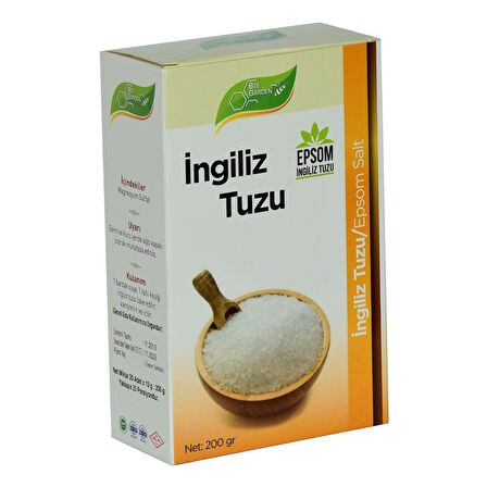 Yenilebilir İngiliz Tuzu Epsom Salt 200 Gr