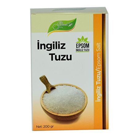 Bee Garden Yenir İngiliz Tuzu Epsom Salt Magnezyum Sülfat 200GR