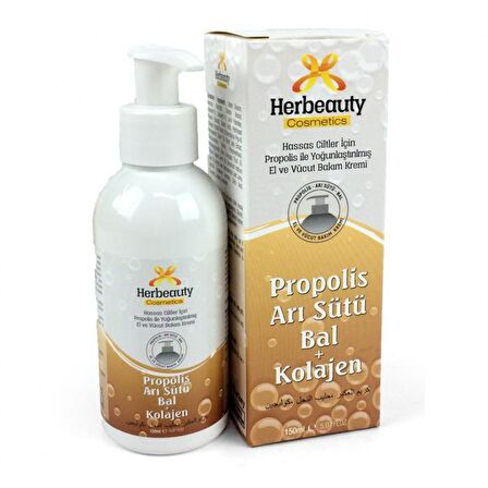 Herbeauty Propolis Arı sütü Bal +Kolajen 150 ml