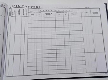Kocaoluk Öğretmen-memur Ve Diğer Personel Sicil Defteri