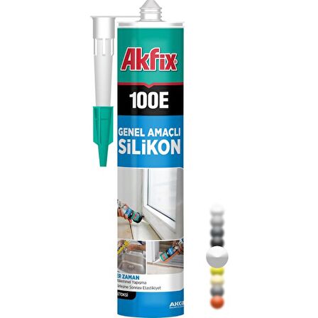 Akfix Silikon Beyaz 280ml-100E