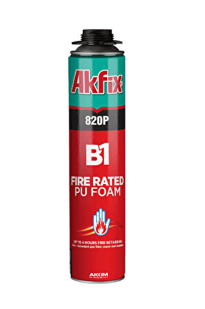 Akfix 820P B1 Tabancalı Poliüretan Köpük Yangına Dayanıklı 750 ml.