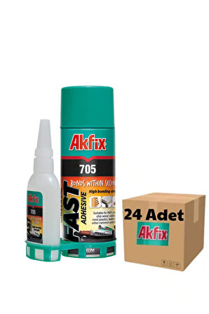 Akfix GA065 Mdf Hızlı Yapıştırıcı 1 Koli (24 Adet) 400ml+100Gr (705)