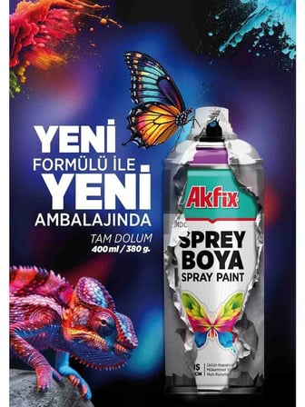 Akfix Mavi Sprey Boya Parlak 400 ML Ral :5017 1 Adet Tüm Yüzeylere Uygun