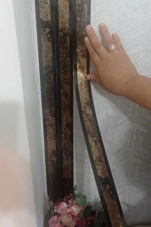 DUVAR ÇITASI 4 CM KENDİNDEN YAPIŞKANLI ŞAŞHA SİYAH 1 RULO (10 MT)