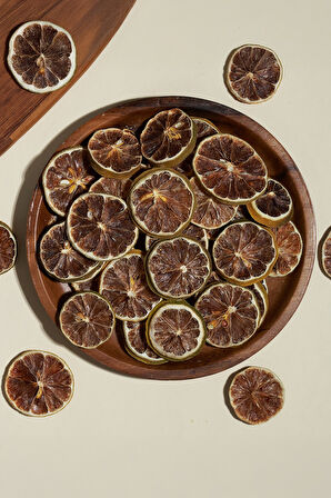 Kurutulmuş Limon Dilimi-Yeşil Limon Kurusu 250 Gram