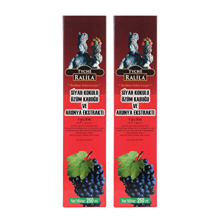 Ralila Siyah Üzüm Kabuğu - Aronya Ekstraktı 250 ml x 2 Adet