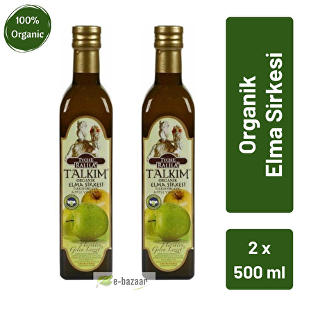 Ralila Organik Talkım Elma Sirkesi 500ml - 2'li Paket