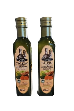 RALİLA Talkım Organik Zencefil Ve Zerdeçallı Elma Sirkesi 250 Ml 2 Adet