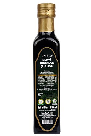 Ralila Servi Kozalak Şurubu 250 ml (Çocuklara özel yumuşak içim)