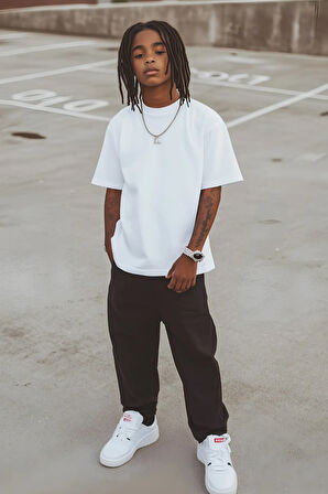 Beyaz Çocuk T-shirt Unisex | %100 Pamuk |