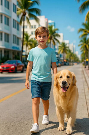 Mavimelanj Çocuk T-shirt Unisex | %100 Pamuk |