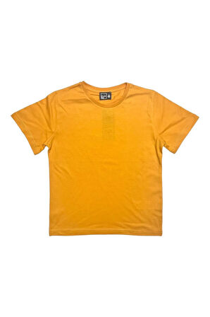 Koyu Hardal Çocuk T-shirt Unisex | %100 Pamuk |