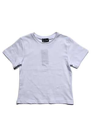 Ekru Çocuk T-shirt Unisex | %100 Pamuk |