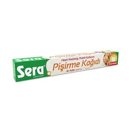 SERA PİŞİRME KAĞIDI KESİLMİŞ 16LI