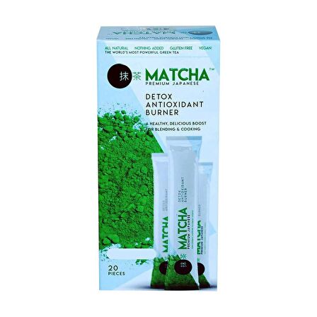 Matcha Premium Japanese Maça Çayı Orijinal Bandrollu 20Ad X 10GR