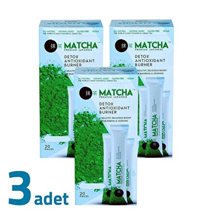 Matcha Premium Japanese Maça Çayı Orijinal Bandrollu 20Ad X 3Kutu