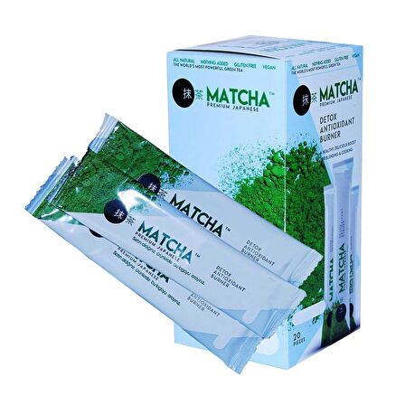 Matcha Premium Japanese Maça Çayı Orijinal Bandrollu 20Ad X 3Kutu