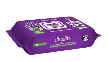 Flyfix Lavanta Kokulu Yüzey Temizlik Havlusu 12’li Paket