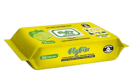 Flyfix Limon Kokulu Yüzey Temizlik Havlusu 12’li Paket