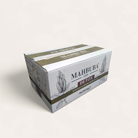 Mahbuba Kinoalı Karışık Detox Diyet Glutensiz Form Bitki Çayı 1 Aylık - ( 30 Kullanım ) Net 60gr x 36 Paket (1 Koli)