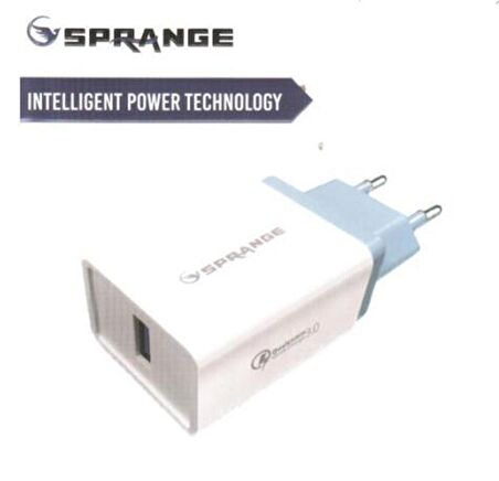 Sprange Q-30 USB Hızlı Şarj Aleti Beyaz