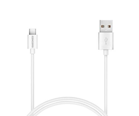Concord C-821 2.1A 100cm (Type-c) Data ve Şarj Kablosu - Beyaz