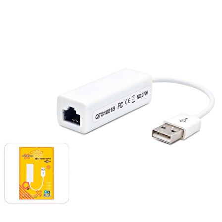 Usb To Ethernet Kartı Kablolu Ethernet Çevirici Dönüştür Concord C-840