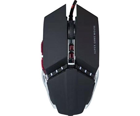 Concord C-24 Kablolu Metal Kasa 3200 DPI RGB Işıklı Oyuncu Mouse