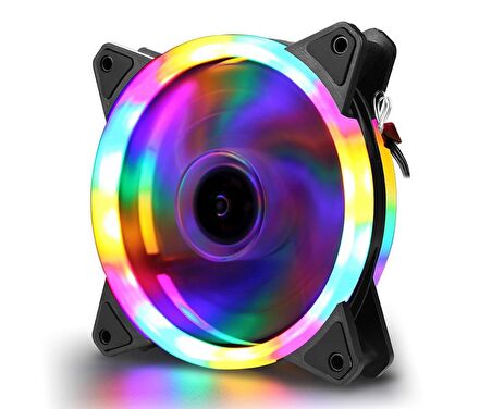 Concord C892 RGB Gökkuşağı Renkli 12cm Soğutucu PC Kasa Fanı