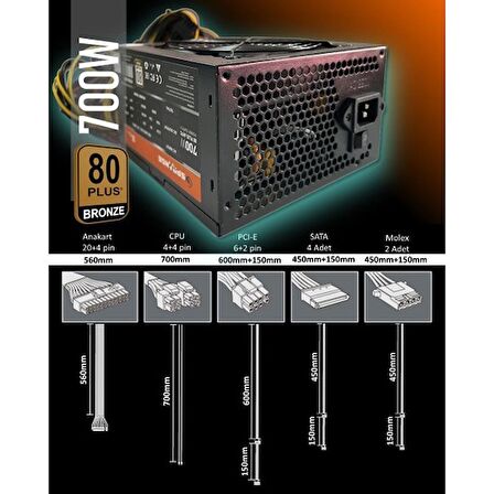 Sprange PS-70-80P 700W Power Supply